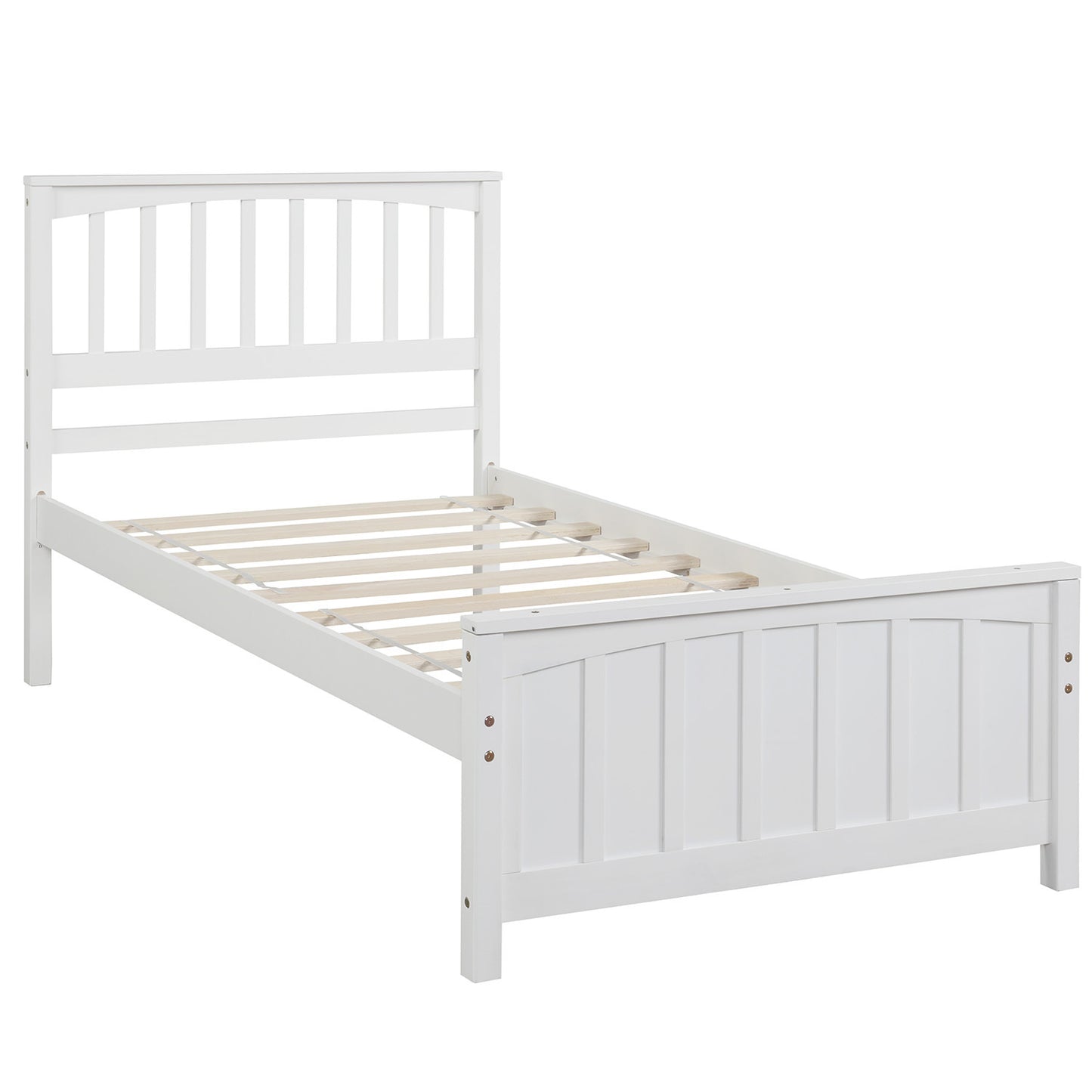 White Dreamwood Twin Platform Bed