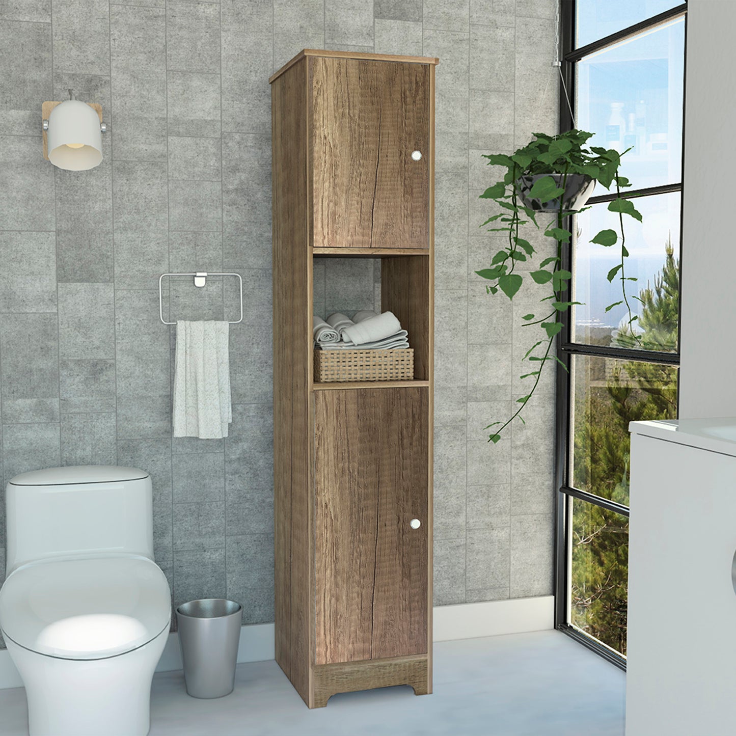 Iris Linen Cabinet - Light Oak