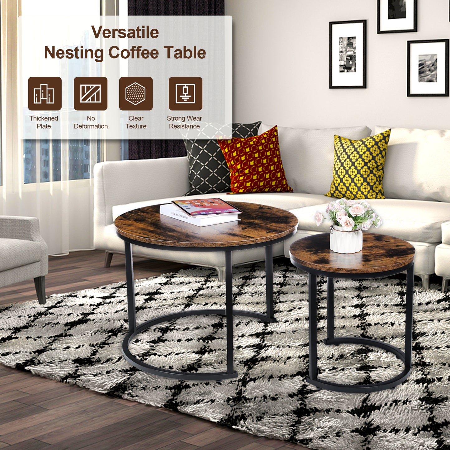 Wooden Blend Side Tables