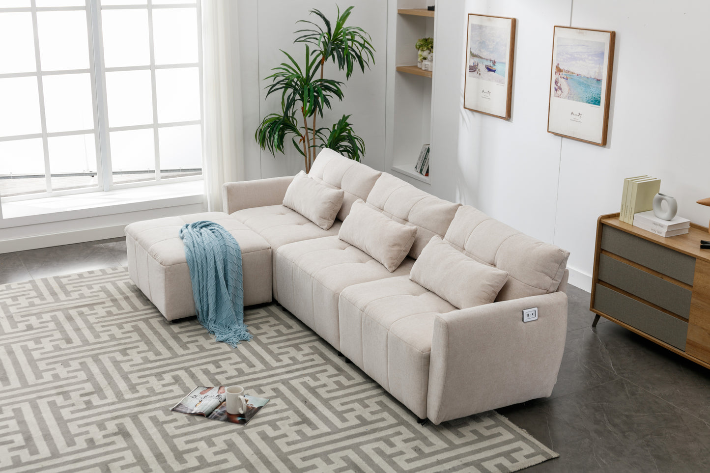 Luxury Comfort Convertible Sectional Sofa