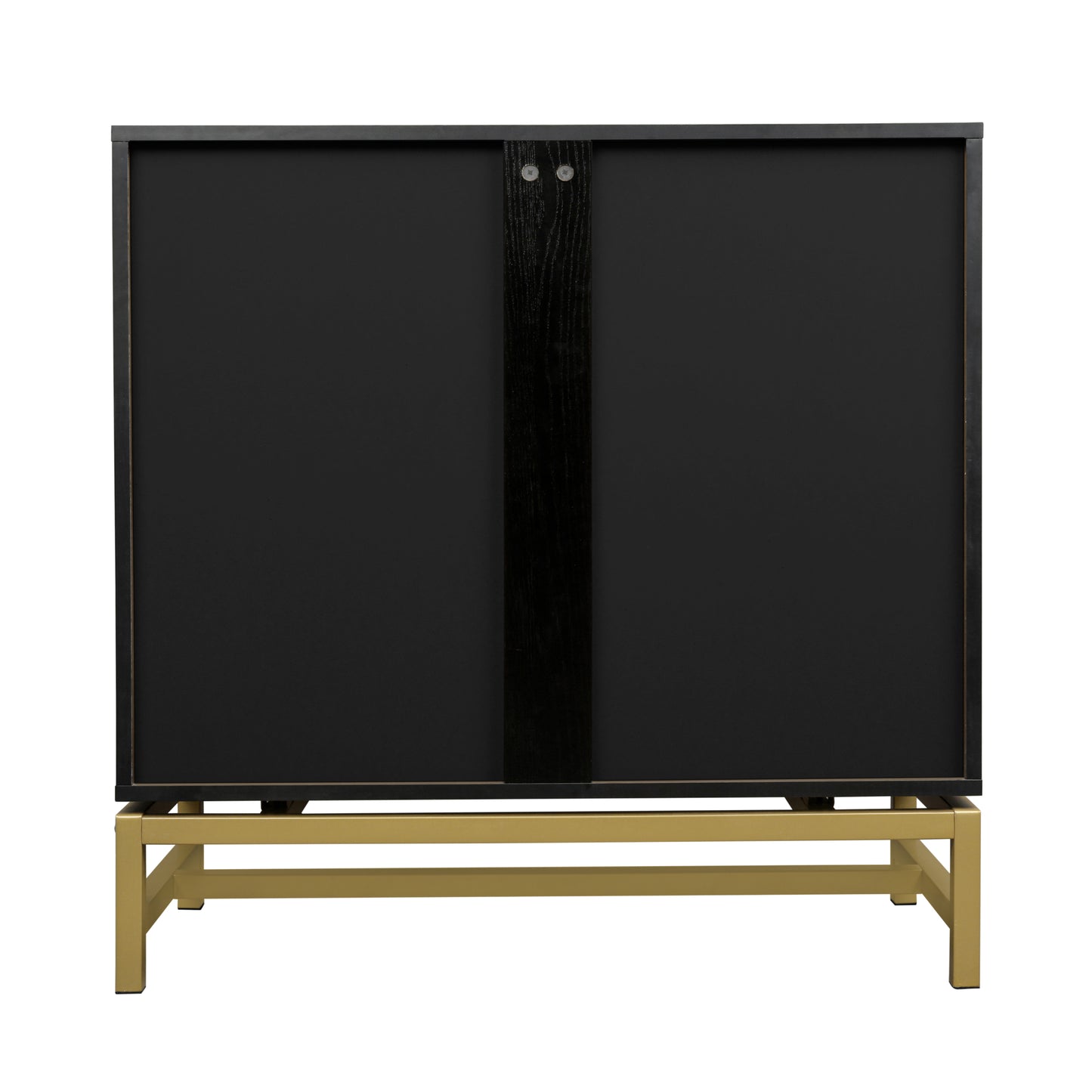 Rattan Black Frame Cabinet