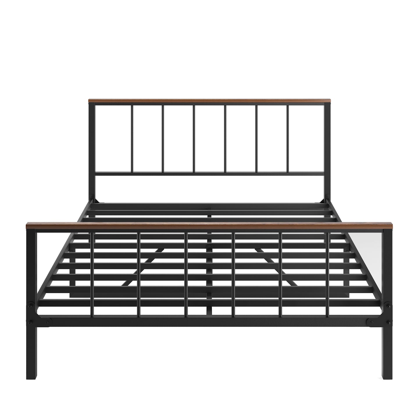 Marsh Queen Size Metal Platform Bed - Black