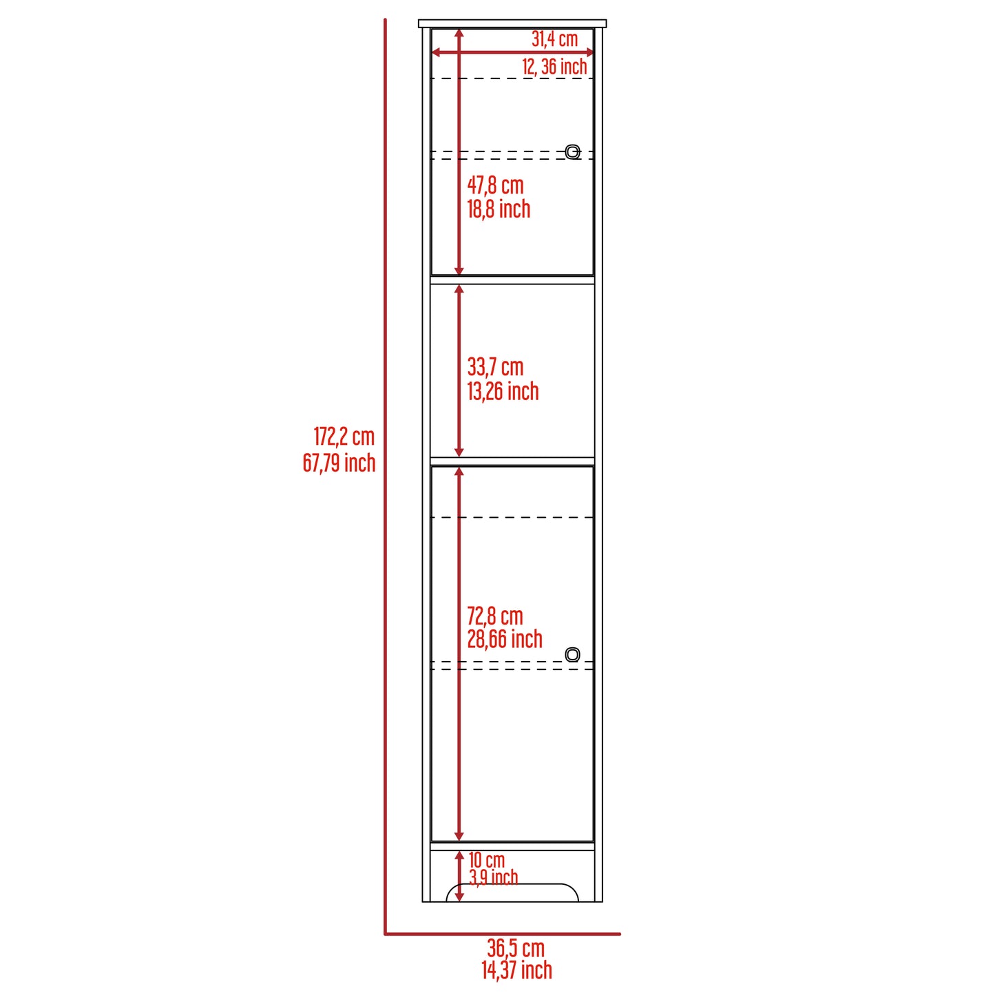 Iris Linen Cabinet - Light Oak