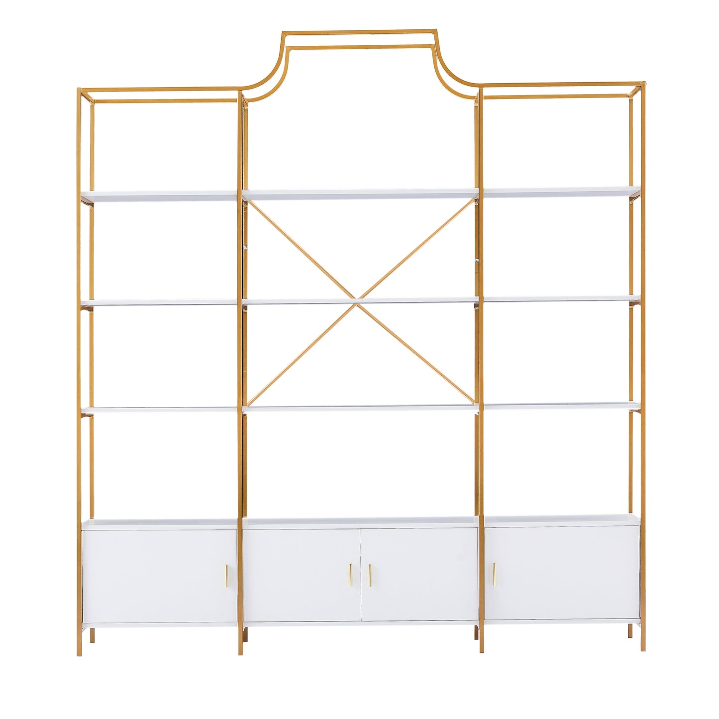 X Bar Gold Frame Bookcase
