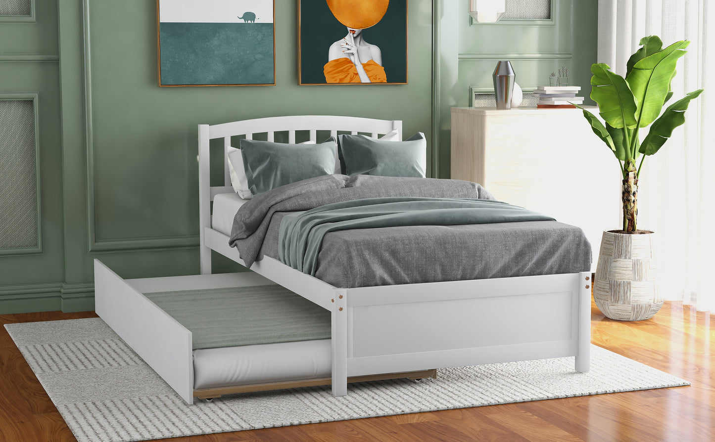 White Haven Twin Trundle Bed