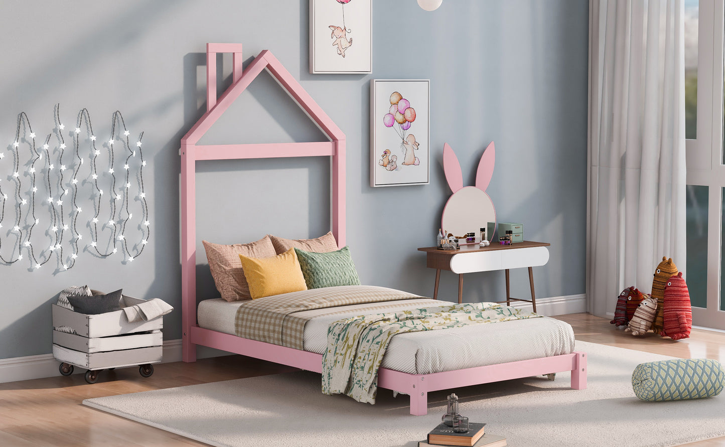 Pink Dream House Bed