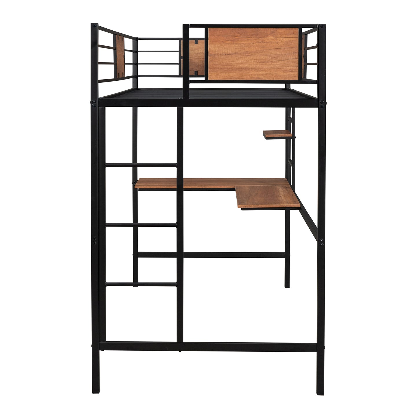 Venetian Vista Loft Bed With Desk -Black