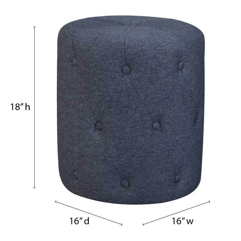 Blue Cloud Ottoman