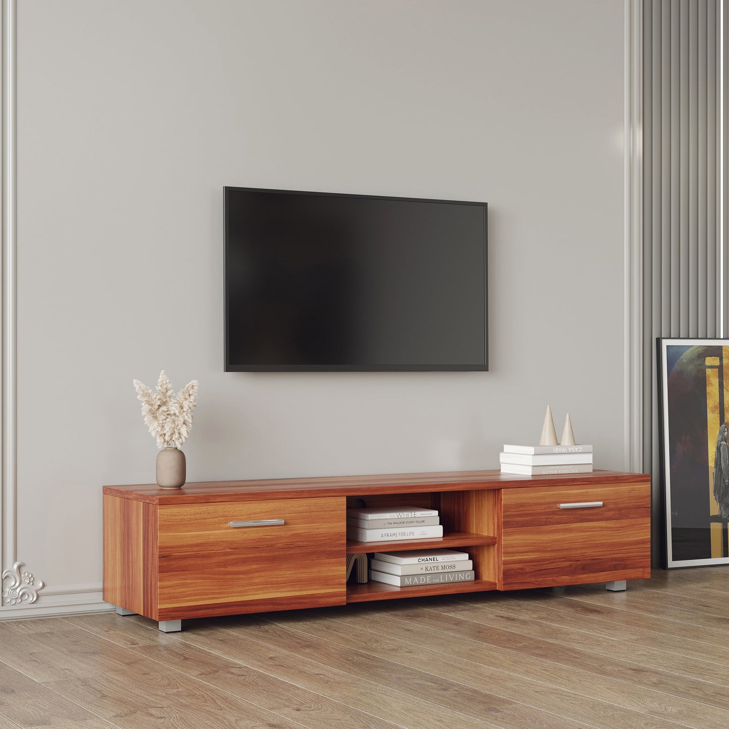 Elegant Walnut Media Haven