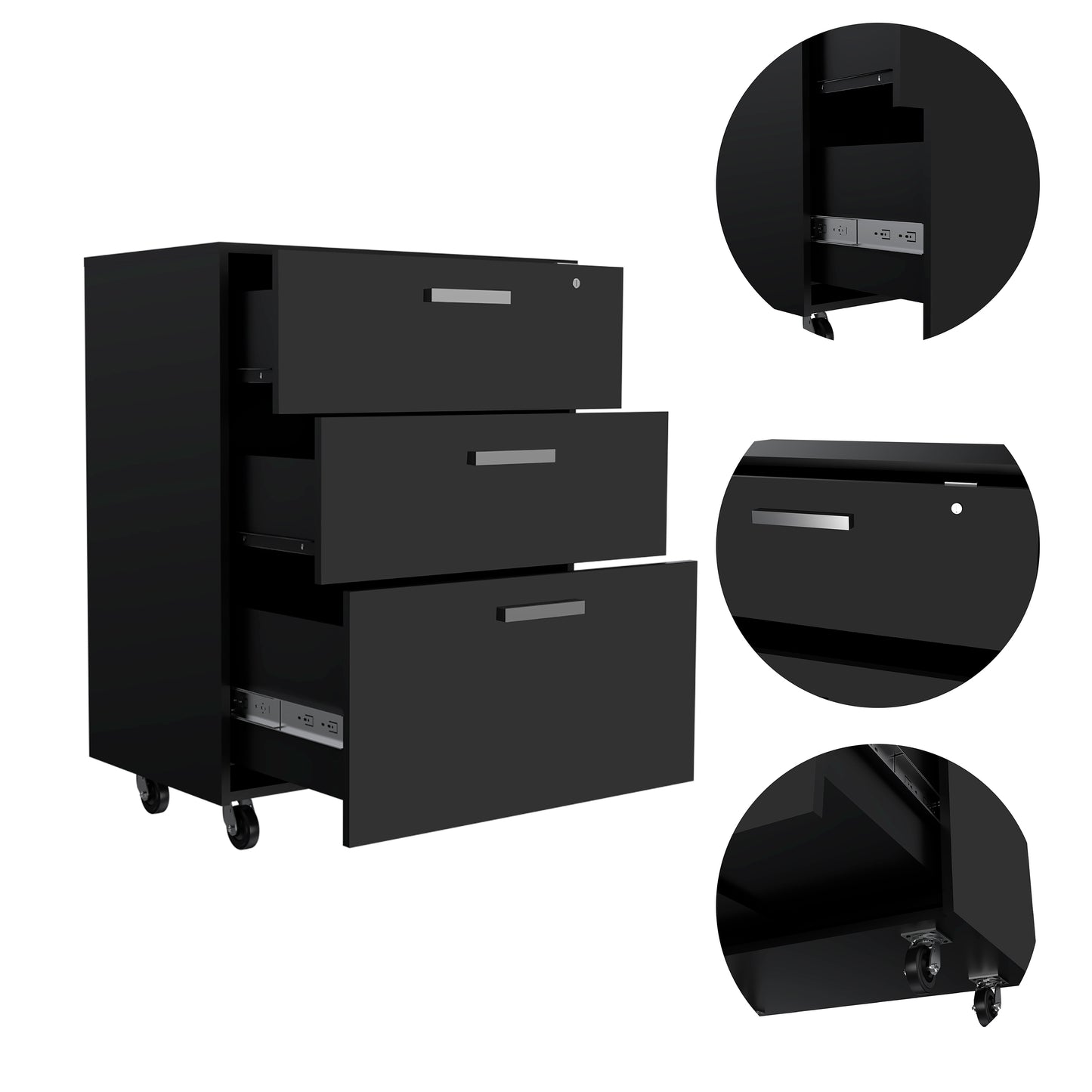 Elite Storage Cabinet - Black