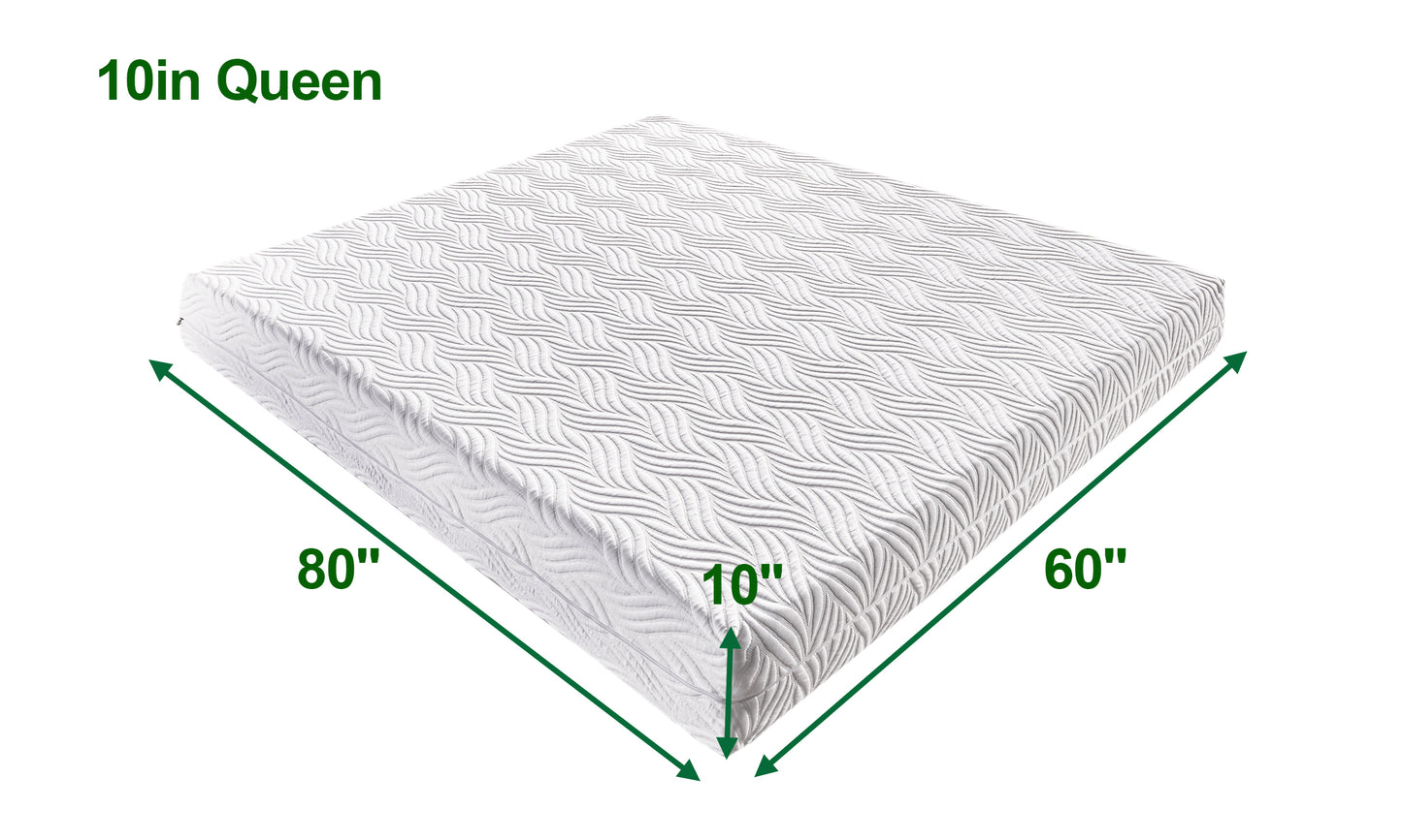Bliss Memory Foam 10" Mattress - Queen