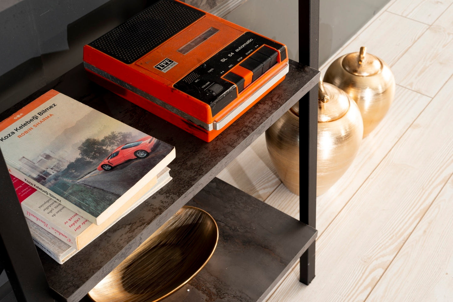 Ladder Bookshelf - Grey