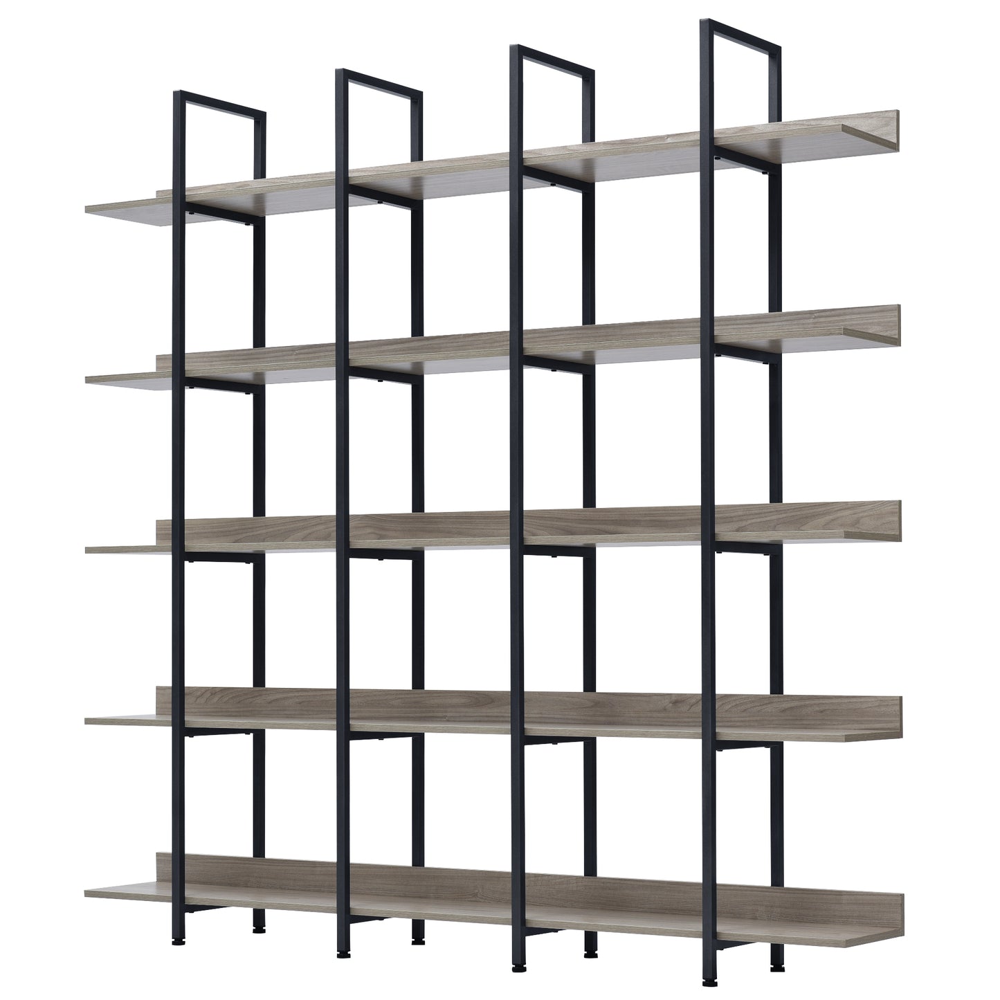 Vintage Metal Frame Bookshelf - Grey