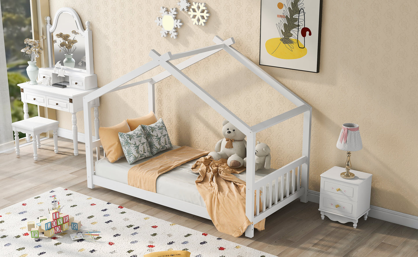 Dream Haven Twin House Bed