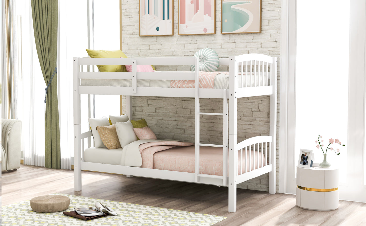 Snowy Peaks Twin Bunk Bed