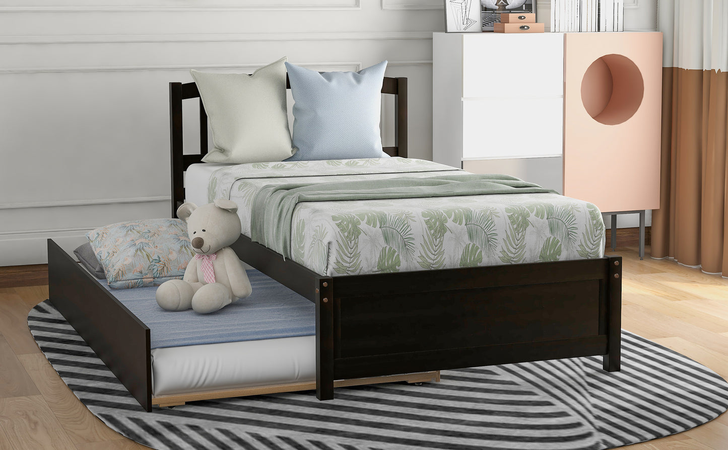 Elegant Dreamwood Twin Trundle Bed