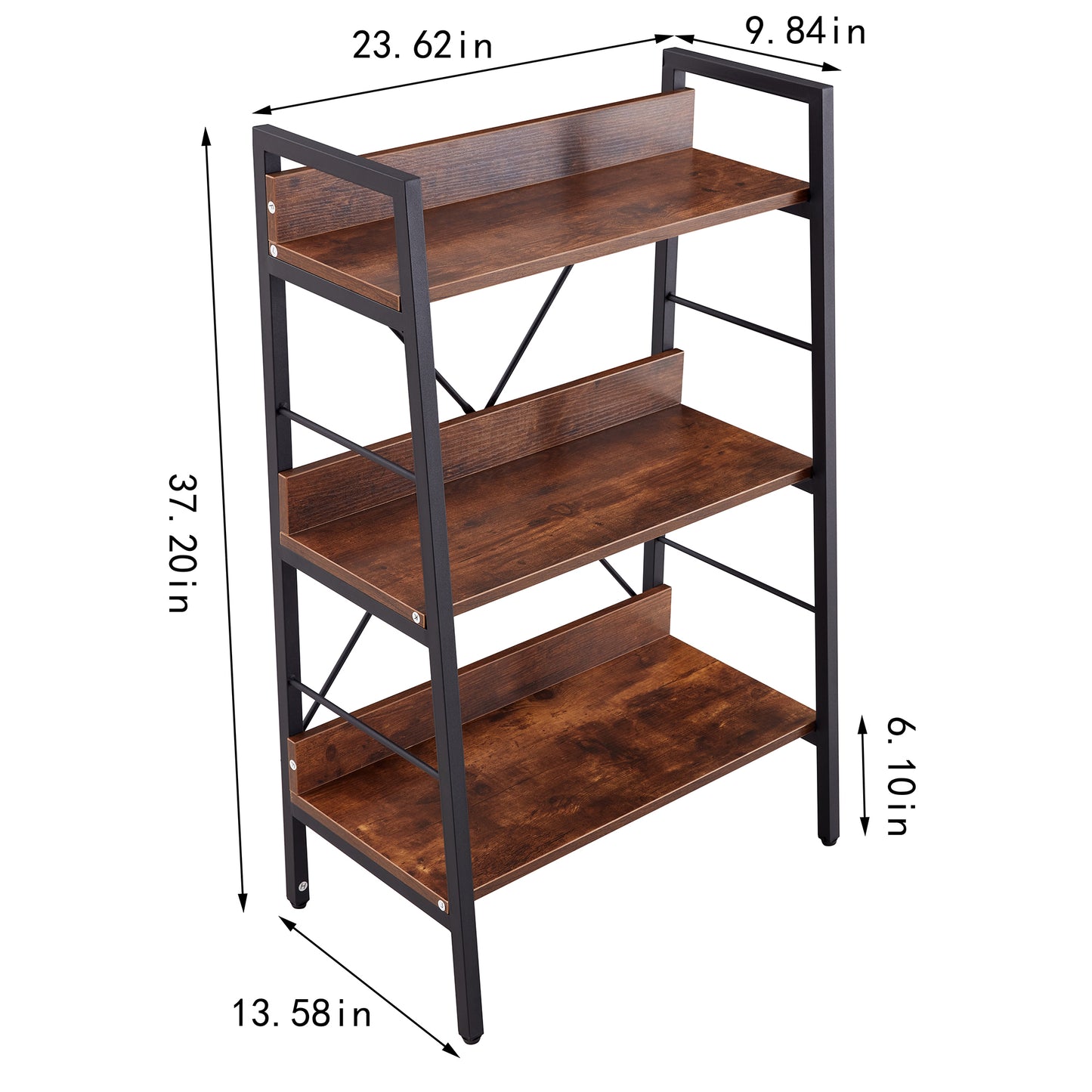 Bookshelf H Ladder Shelf Storage