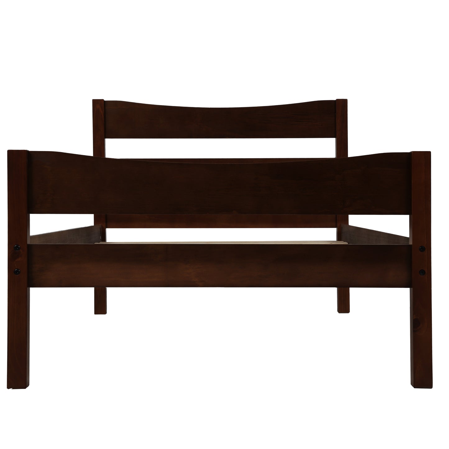 Harmony Haven Twin Wood Platform Bed - Espresso Elegance