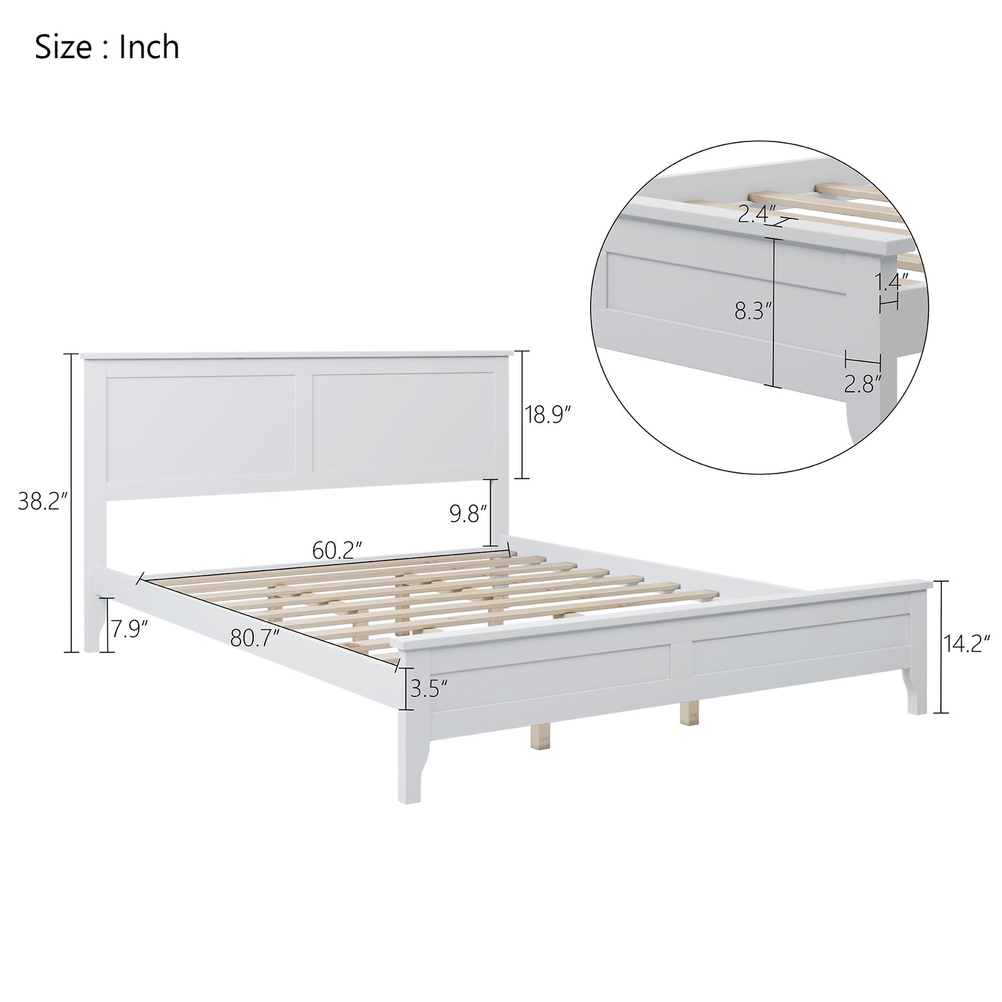 ElevateDreams Queen Bliss Platform Bed
