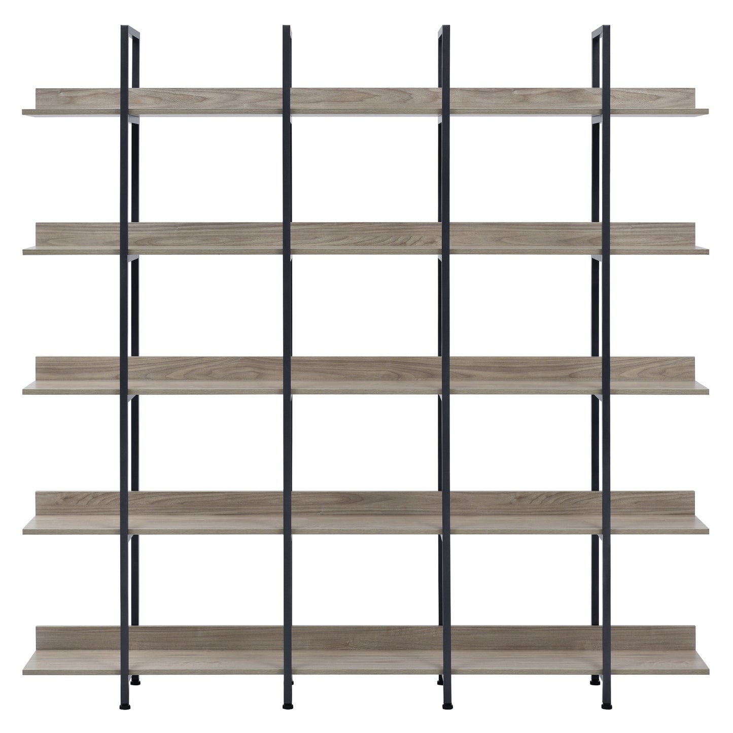 Vintage Metal Frame Bookshelf - Grey