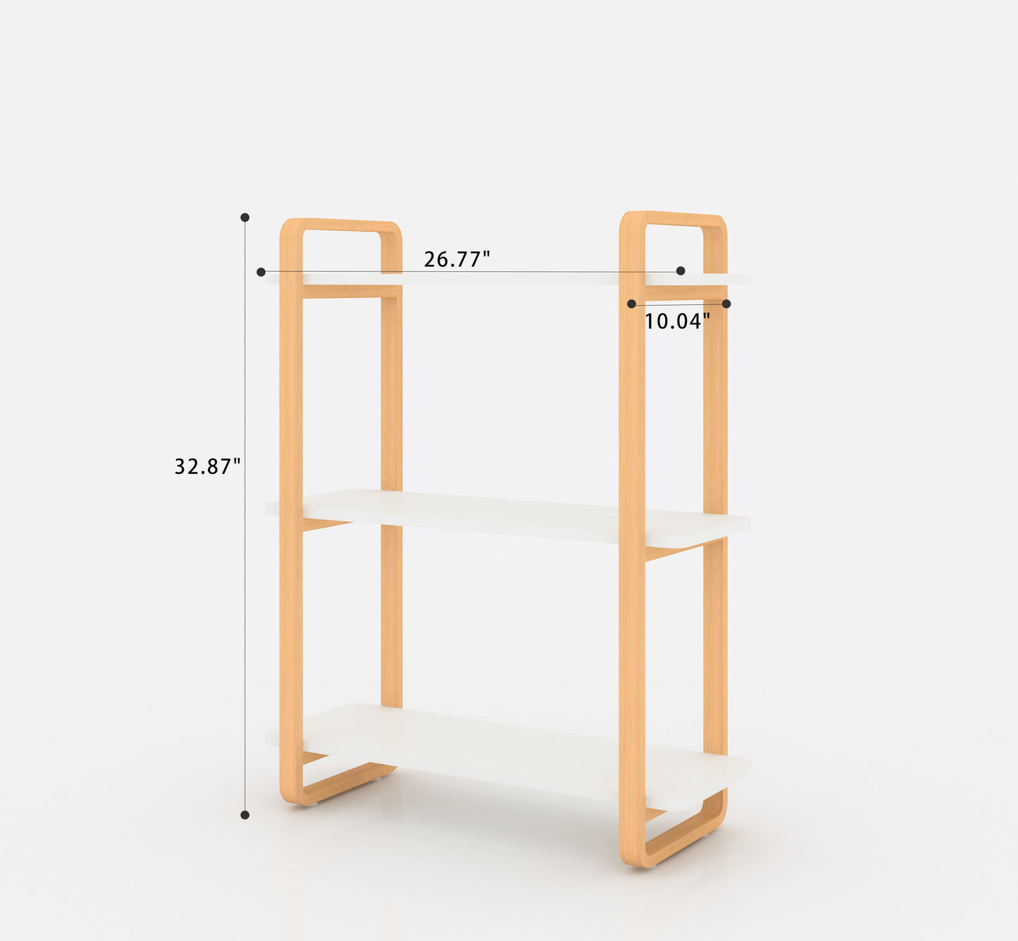 Solid Wooden Cascade Bookshelf