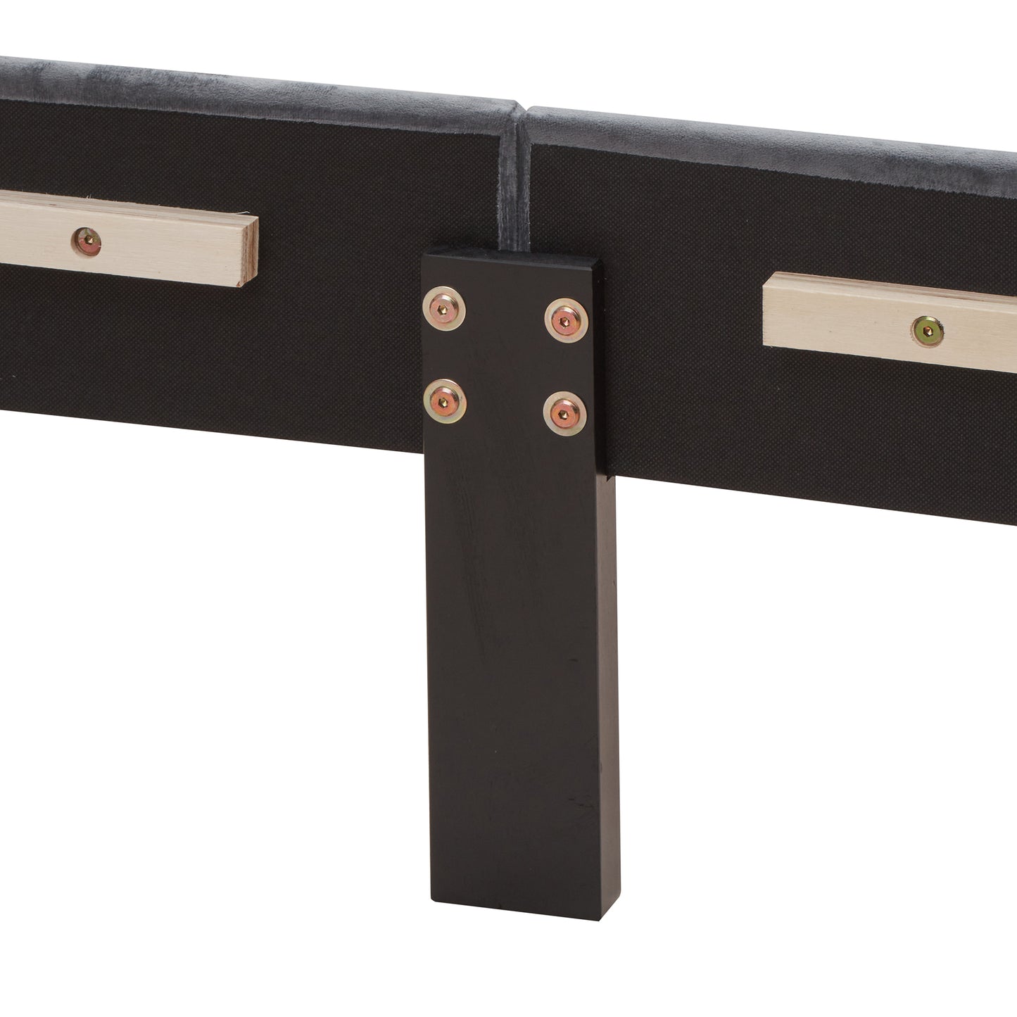 EleganceRest Velvet Winged Queen Bed