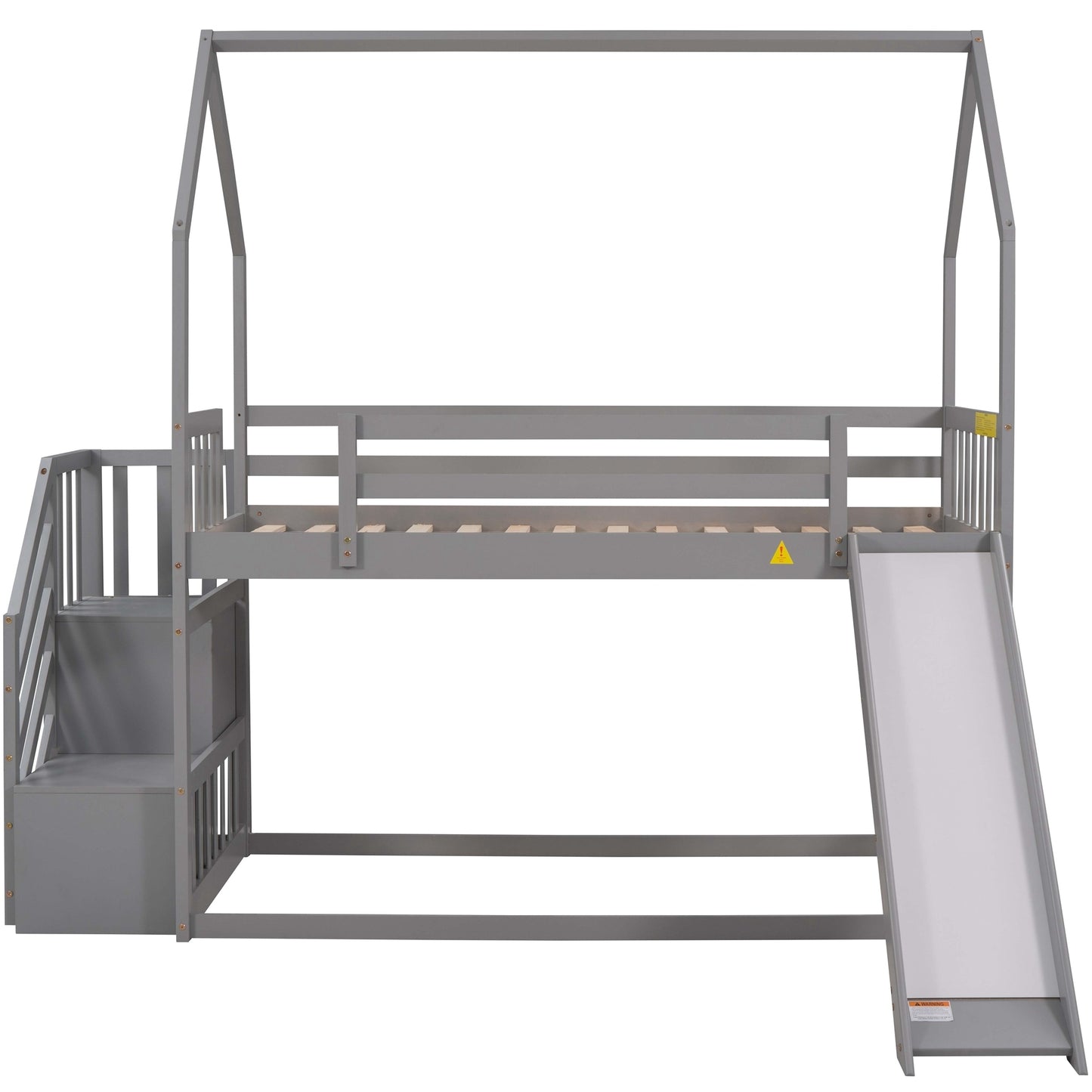 Slide and Store Twin House Bunk Bed
