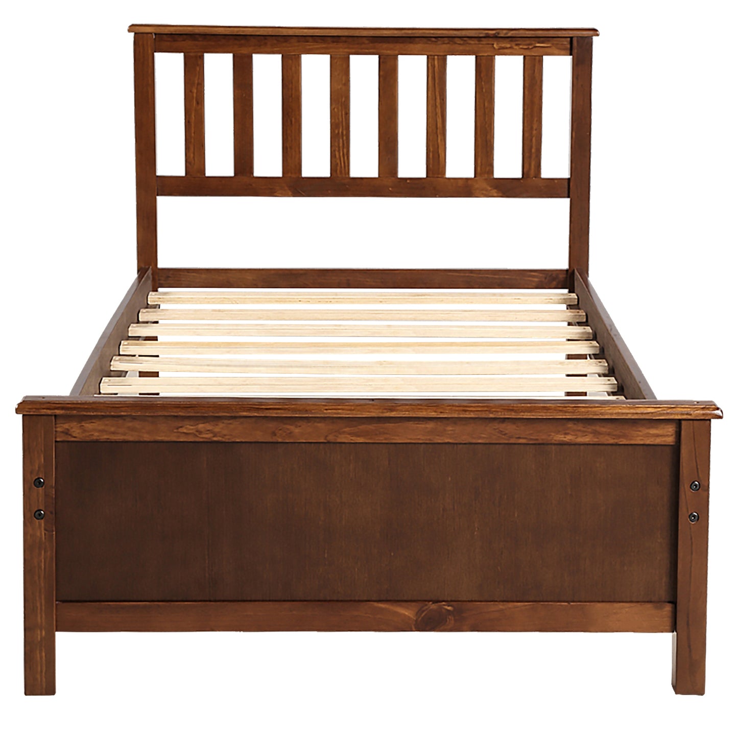 Walnut Dreamwood Twin Platform Bed