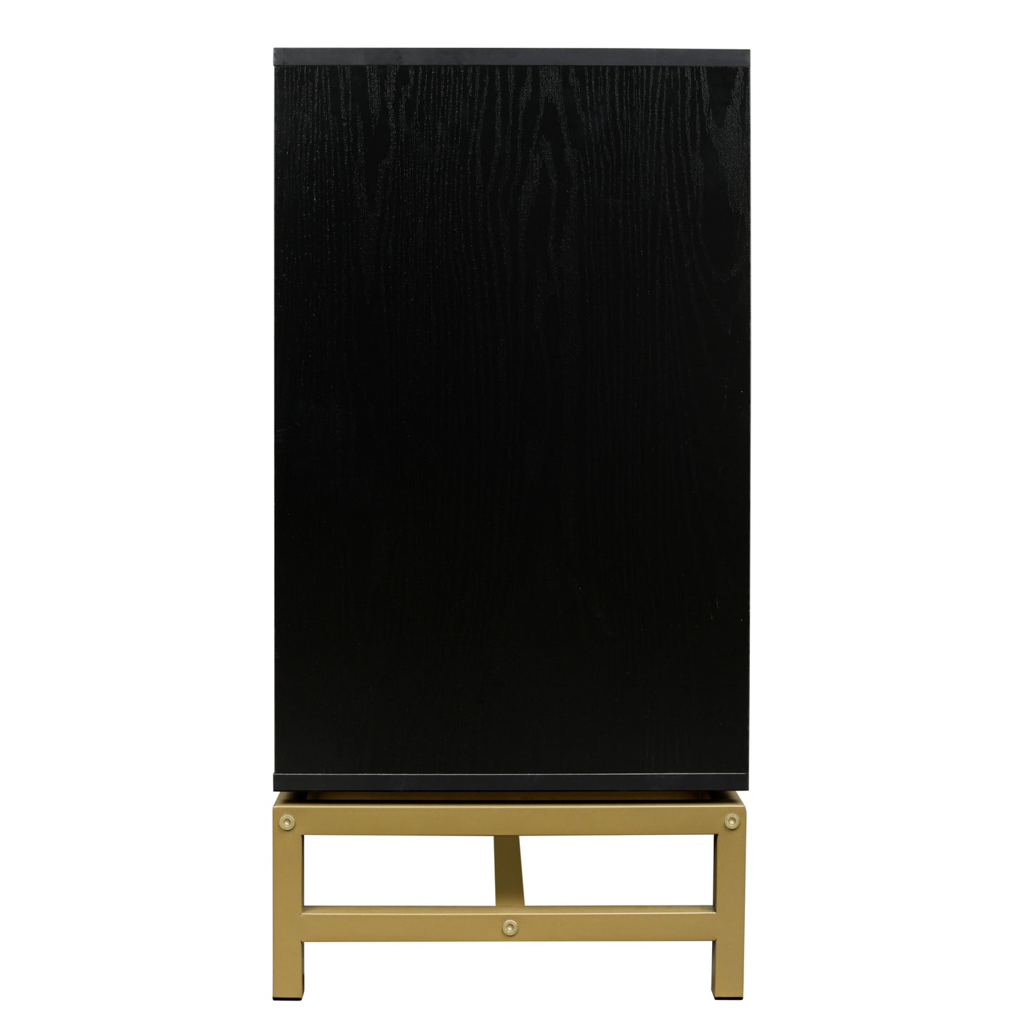 Rattan Black Frame Cabinet