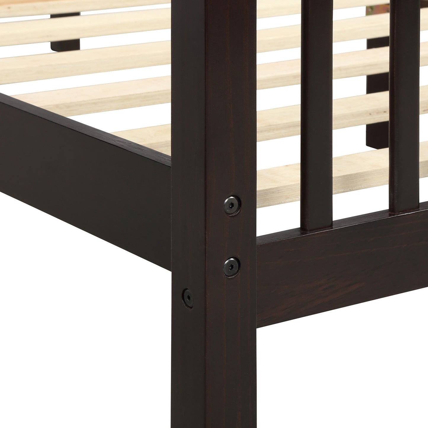 Elegant Dreams Twin Espresso Bed