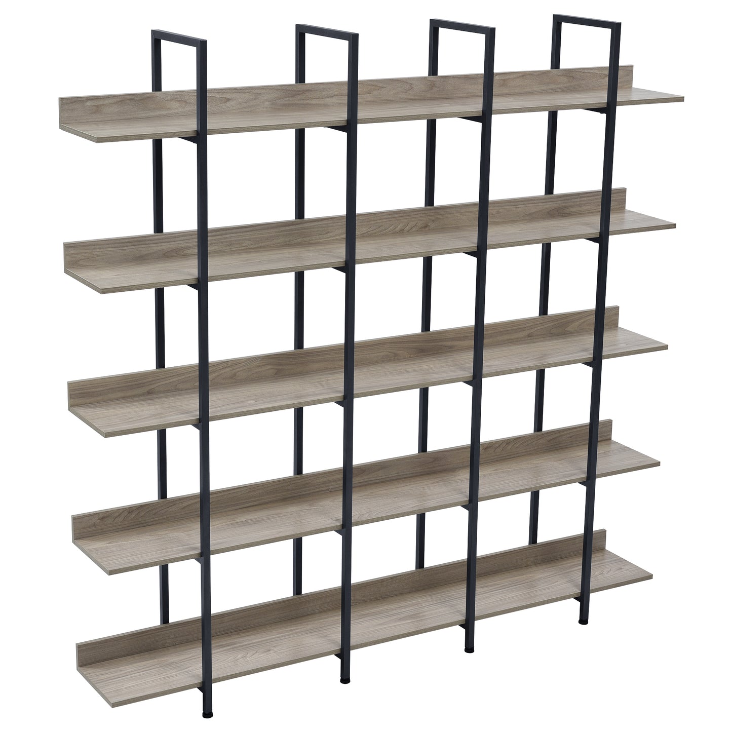 Vintage Metal Frame Bookshelf - Grey