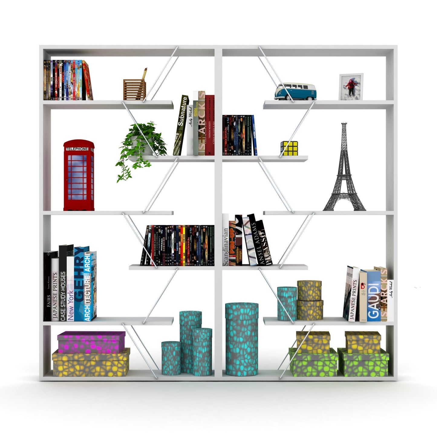 Urban Edge Bookcase - White