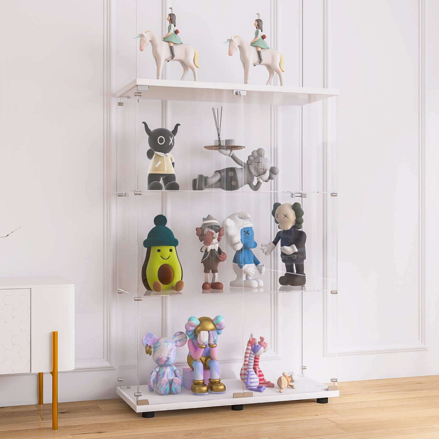 Luminous Glass Showcase Cabinet
