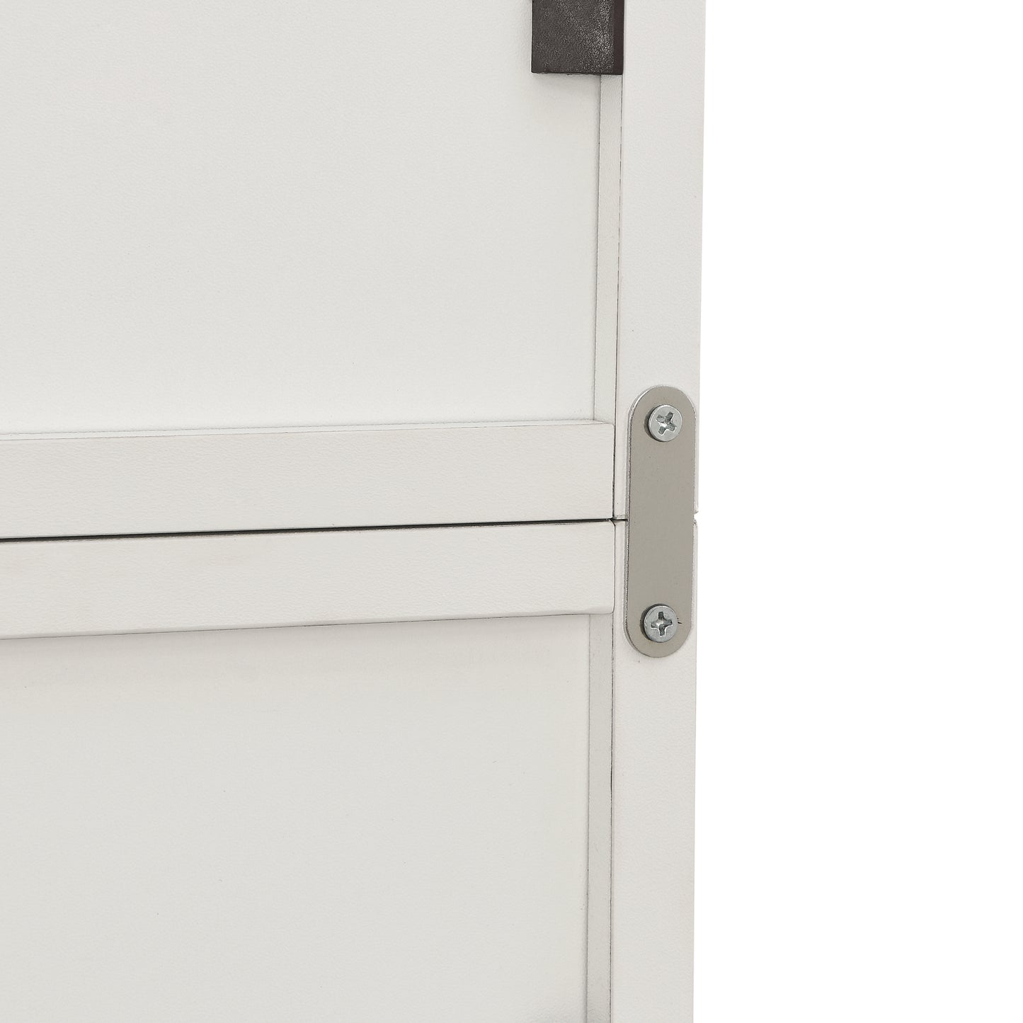 Slim Storage Cabinet - White