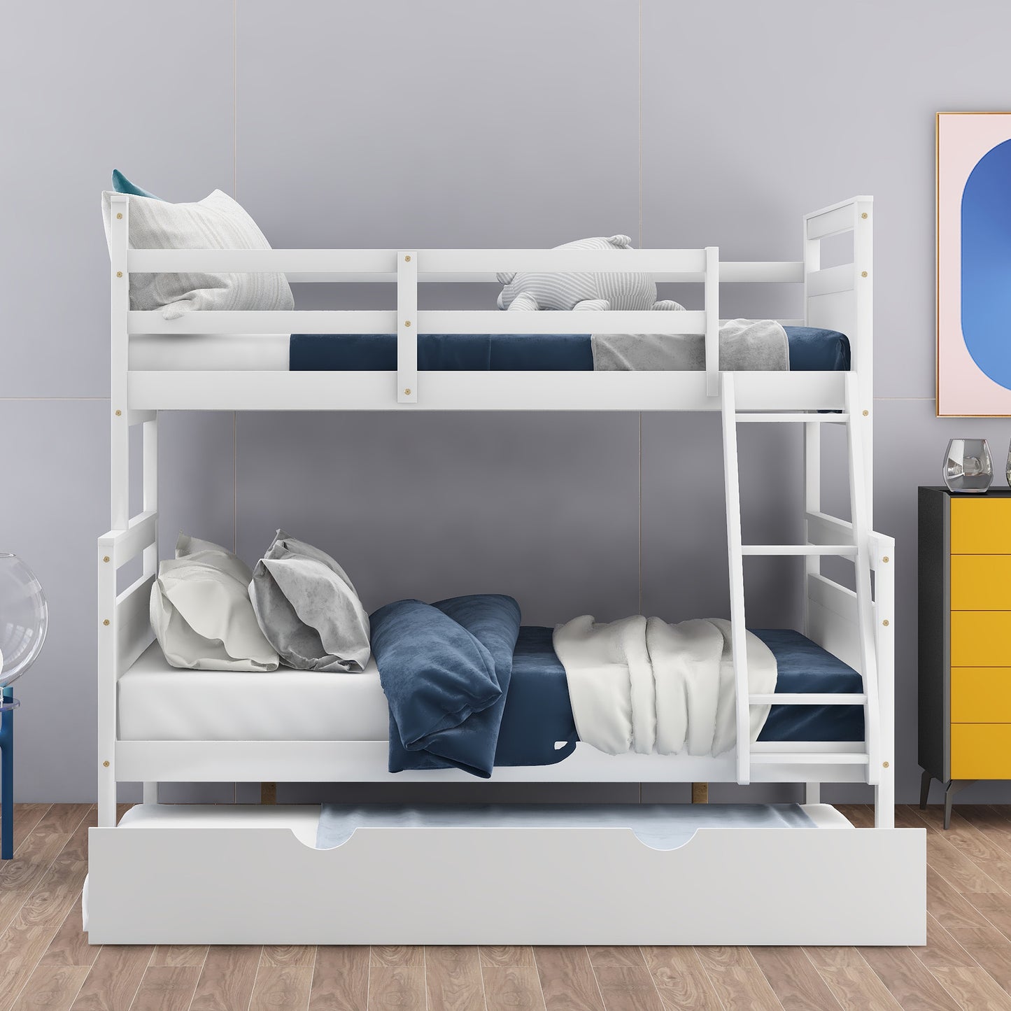 Dreamscape Twin Trundle Bunk Bed