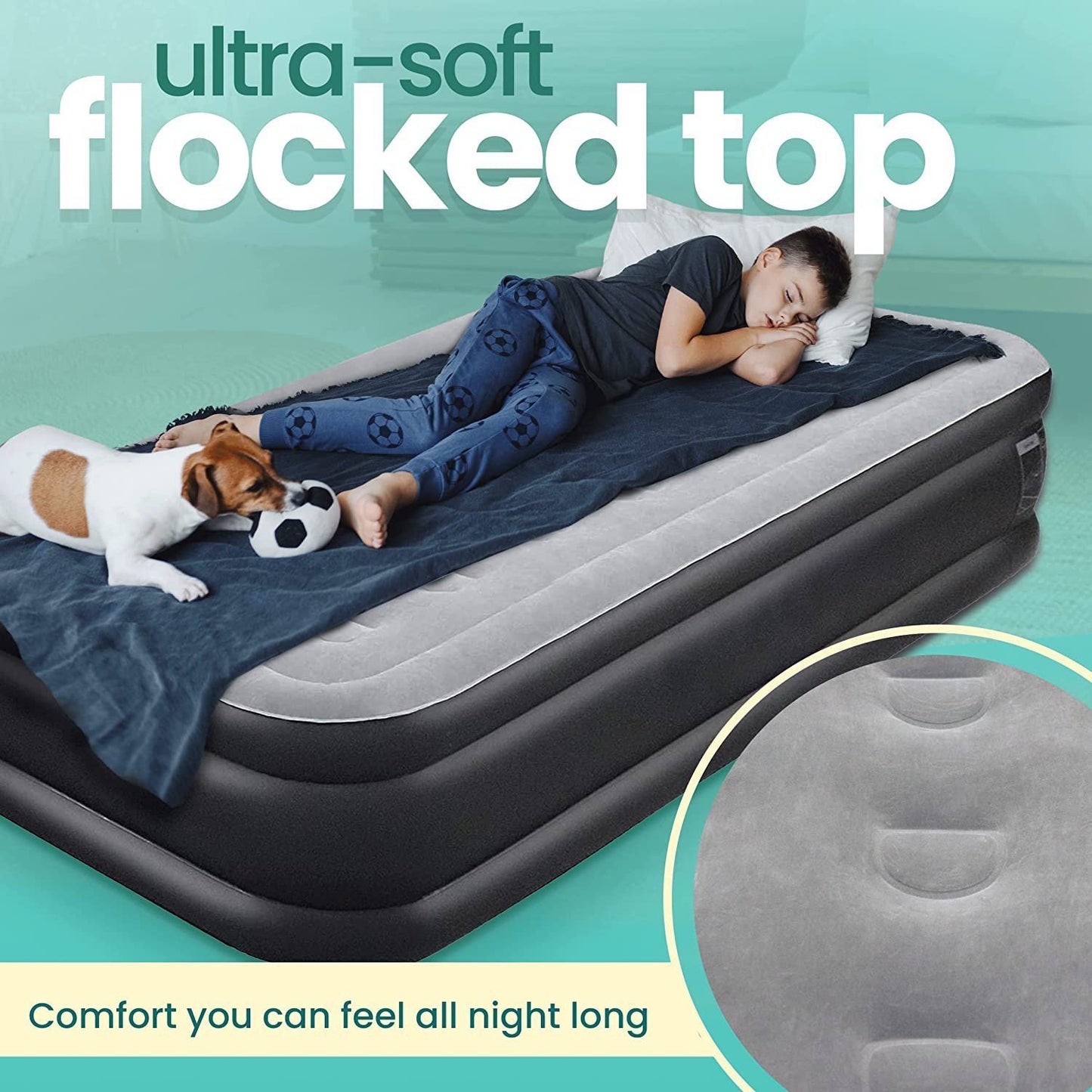 LuxAir Comfort+ Twin Air Mattress
