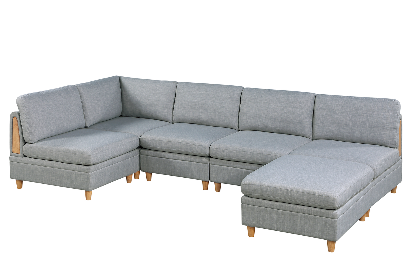 Veranda 6 Pcs Modular Sofa Set 2 - Light Gray