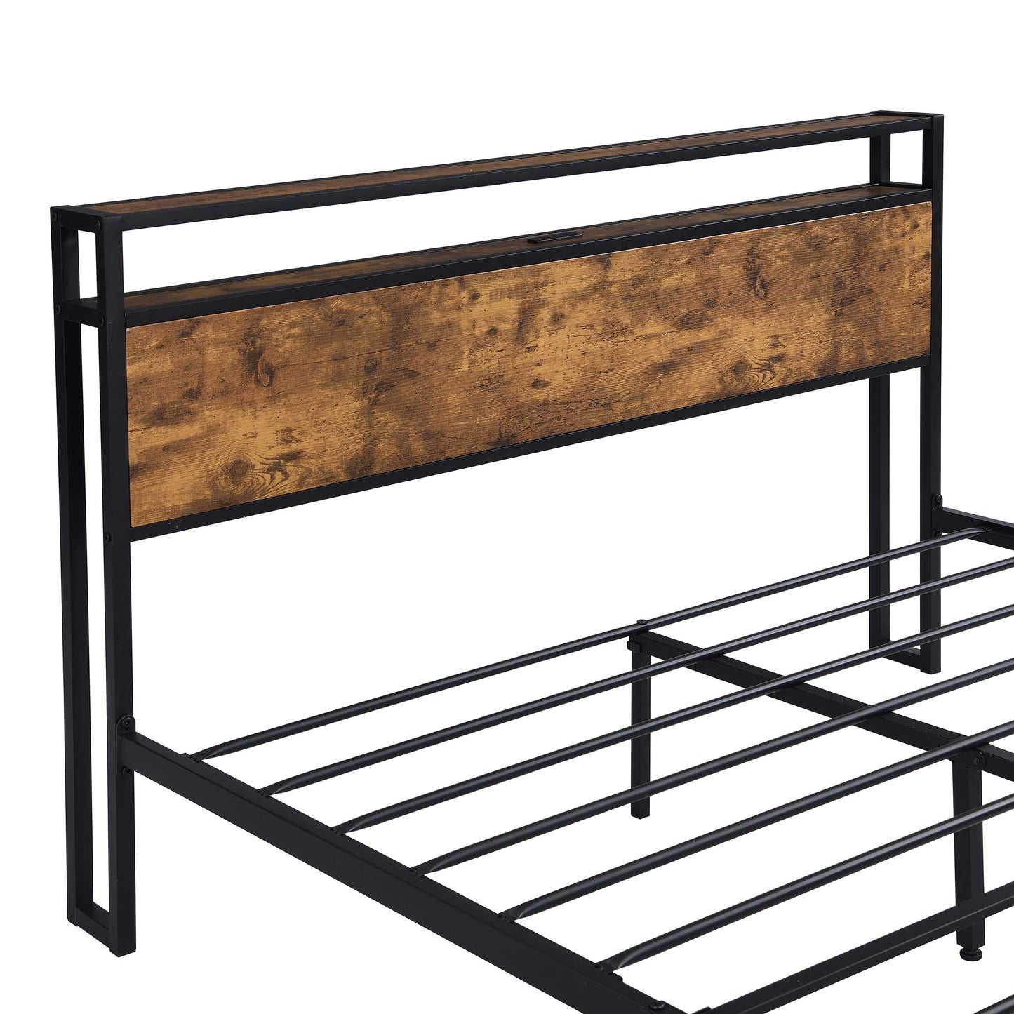 Rustic Glow Queen Bed Frame