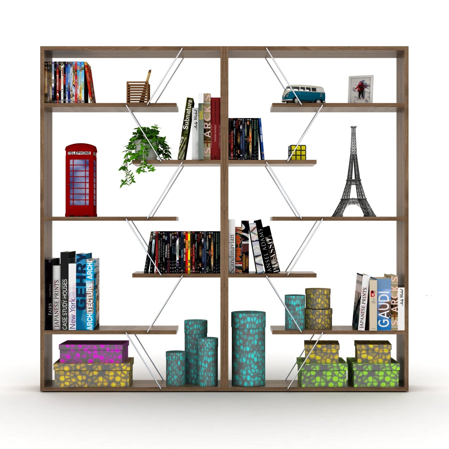 Urban Edge Bookcase - Walnut