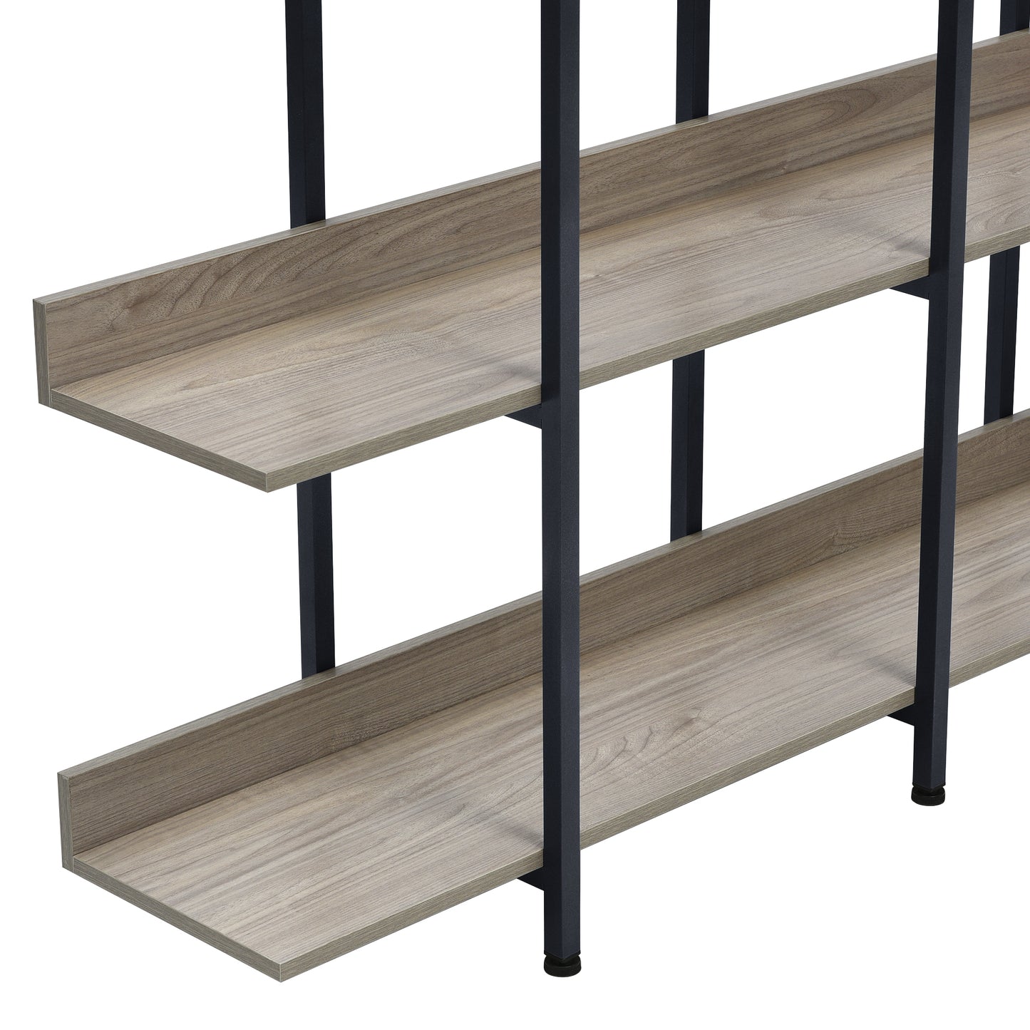 Vintage Metal Frame Bookshelf - Grey
