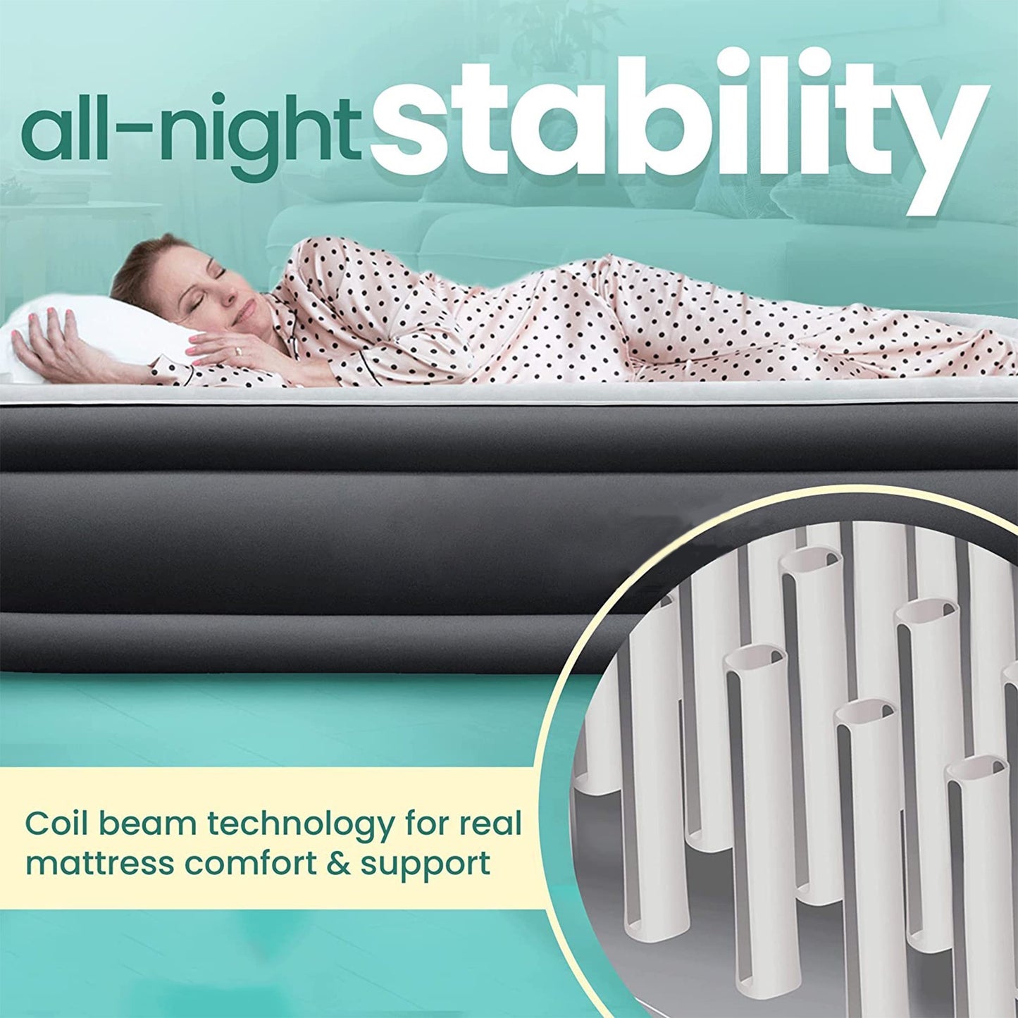 LuxAir Comfort+ Twin Air Mattress