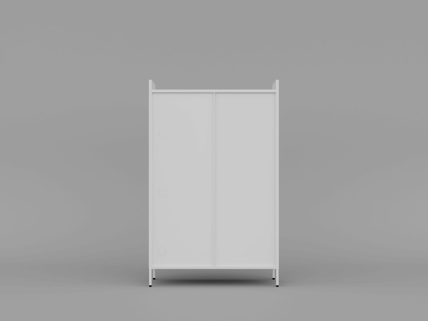 3-Tier Buffet Cabinet  - White