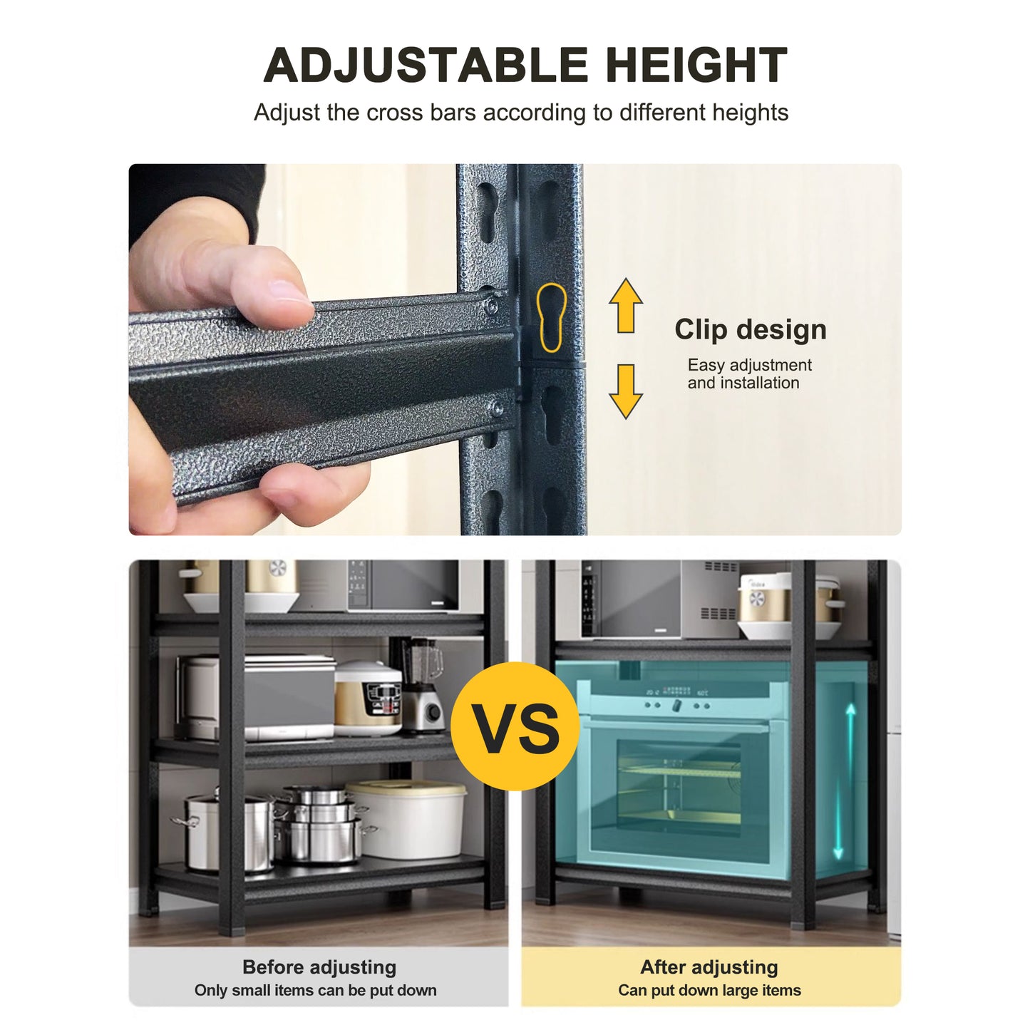 Adjustable Heavy Duty Metal Shelf