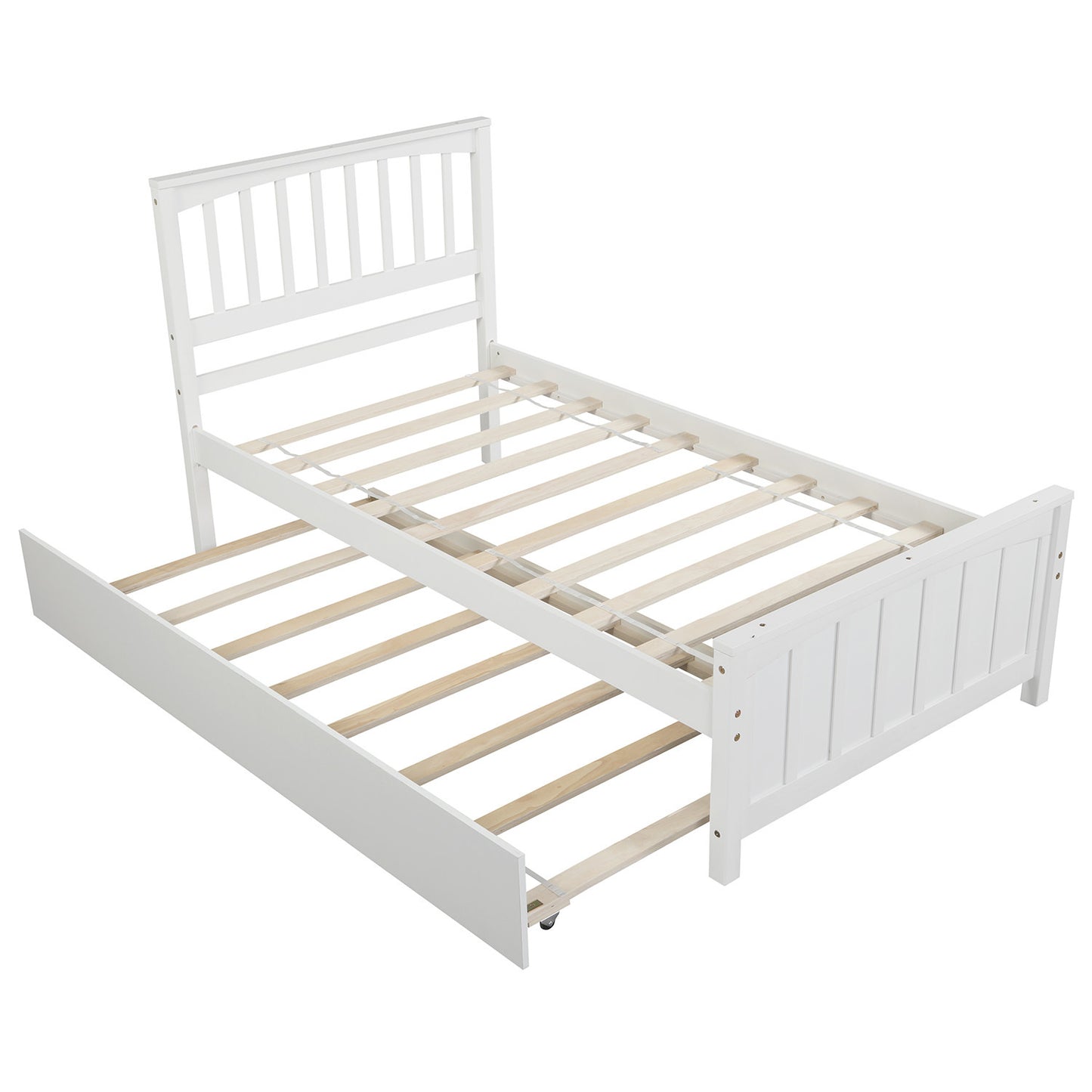 Dreamscape Twin Trundle Bed, Snow White