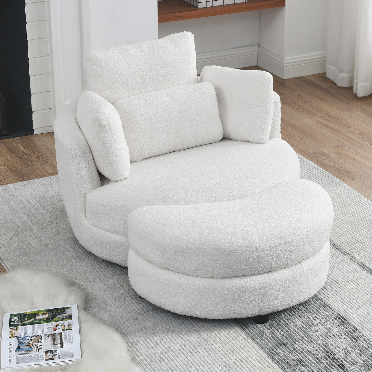 Moonlit Oversized Swivel Chair