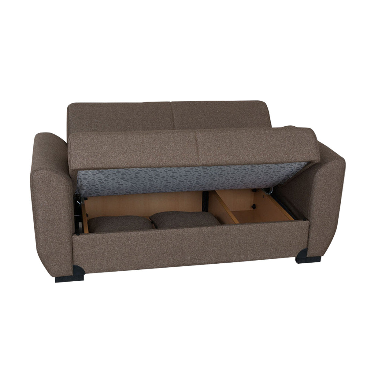 Fatima Light Brown Fabric Loveseat