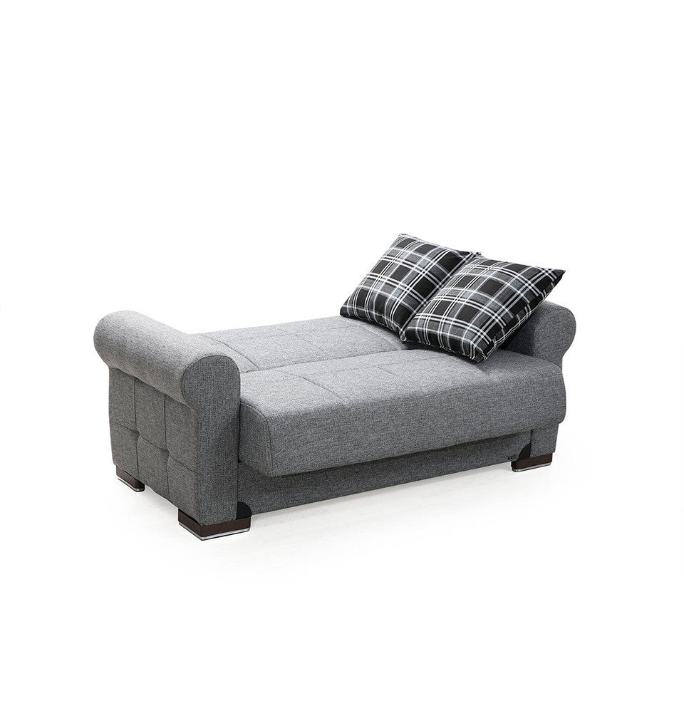 Silva Gray Fabric Loveseat