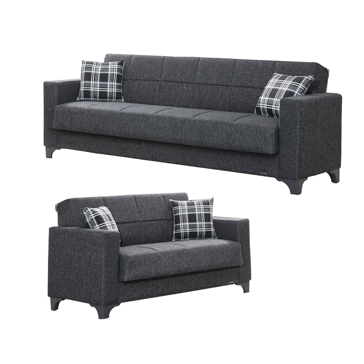 Armada Dark Gray Fabric Sofa Bed