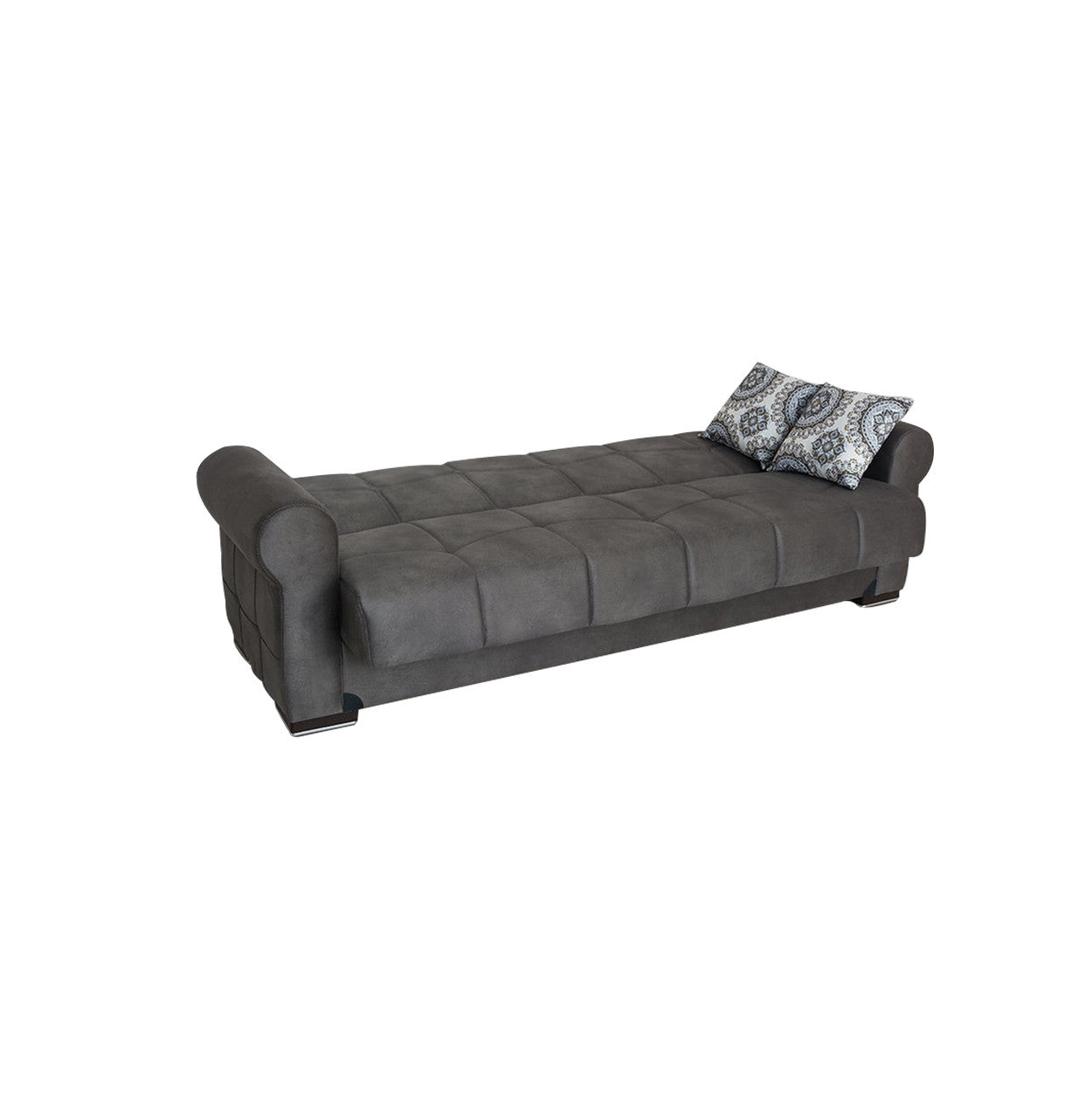 Togo Gray Tufted Back Sofa Bed