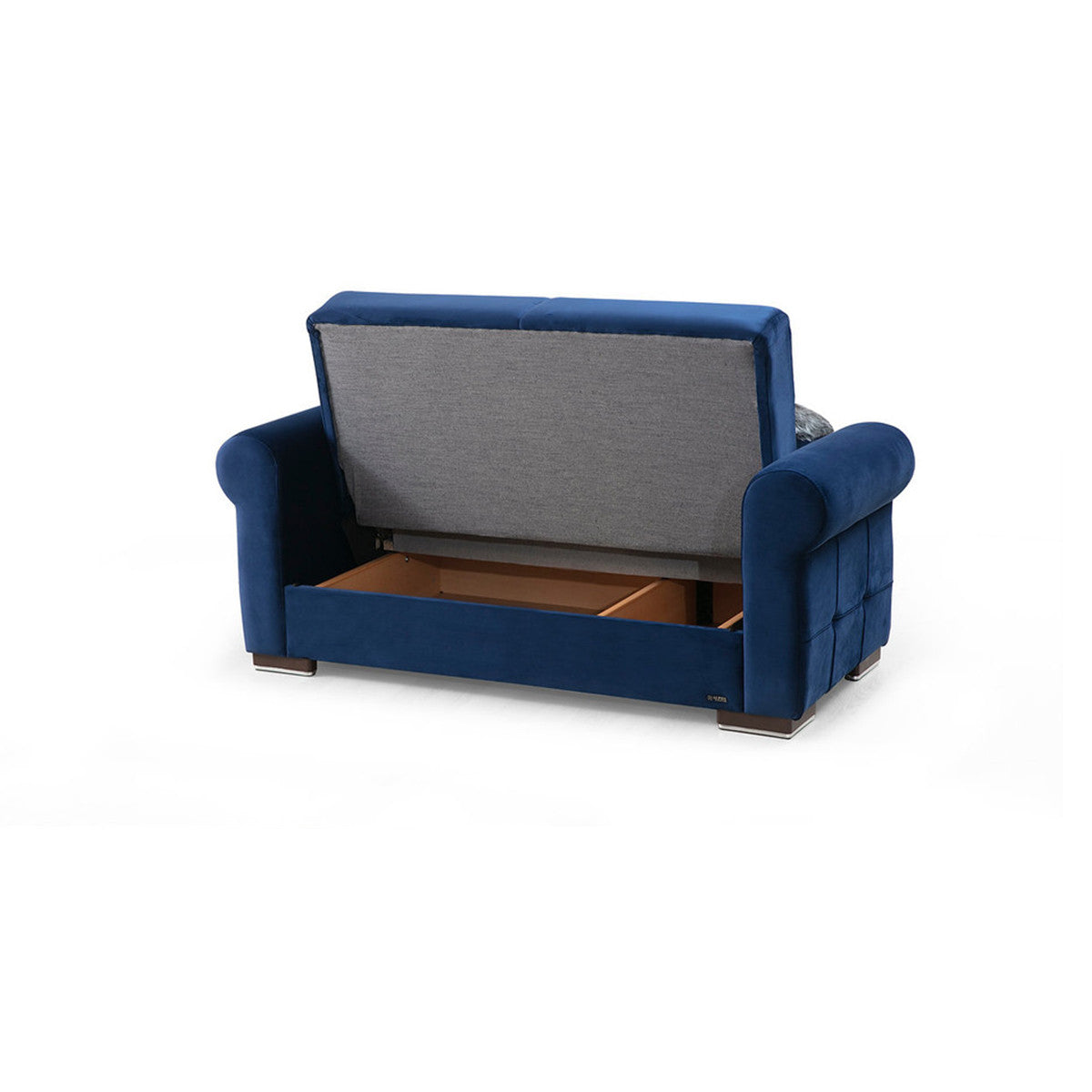 Madrid Navy Fabric Loveseat